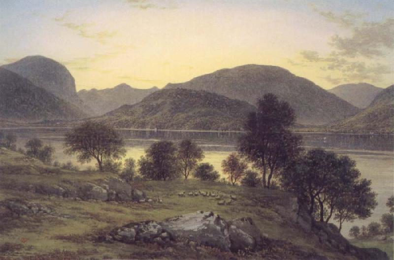 John glover Twilight,Ullswater mid 1820s oil painting picture